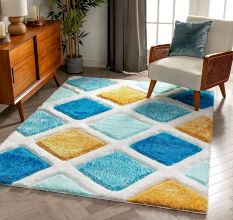 Textured Handwoven Living Rug